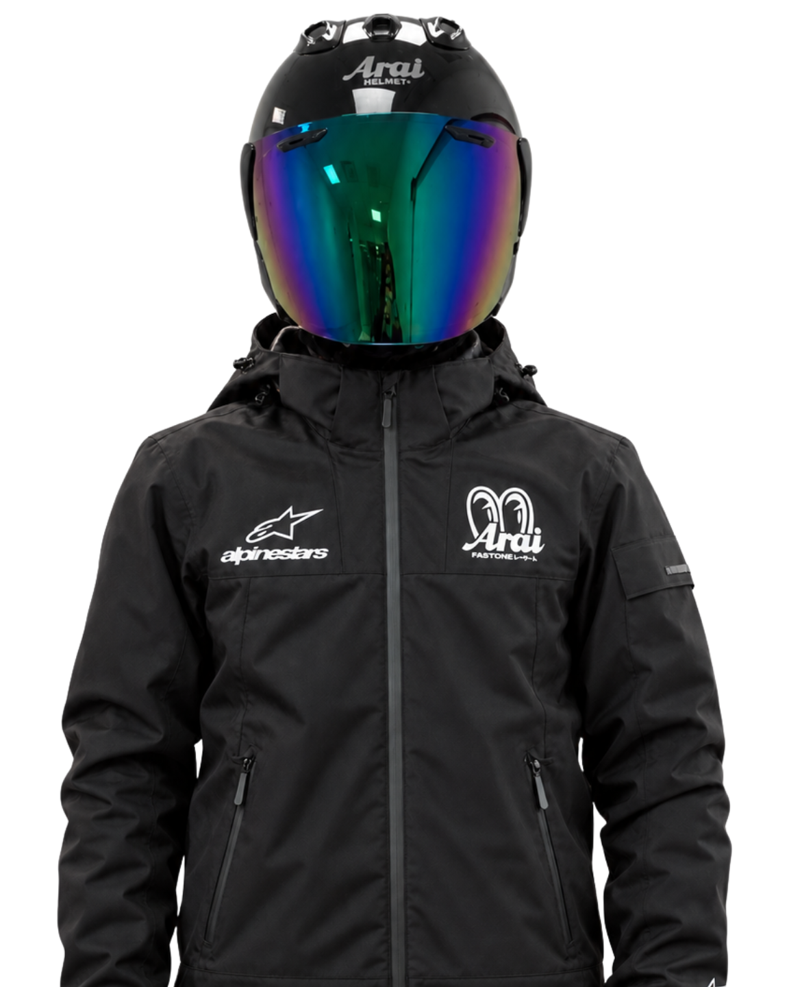 Chaqueta Arai × Alpinestars FASTONE Negra - frontal