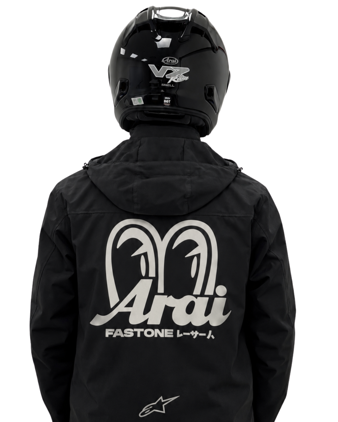Chaqueta Arai × Alpinestars FASTONE Negra - espalda